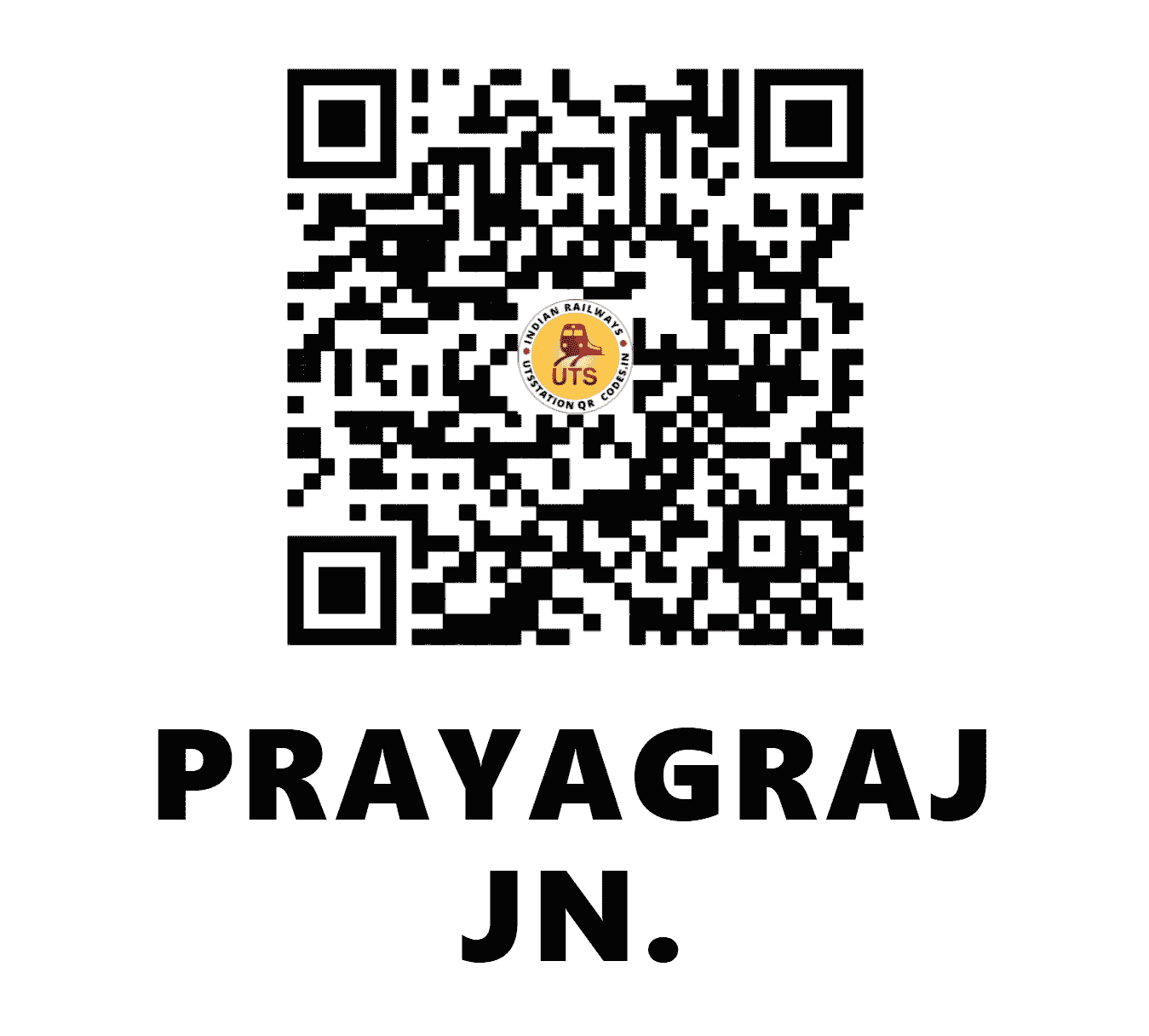 UTS QR Code for PRAYAGRAJ JN. - PRYJ (NC - UTTAR PRADESH)